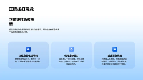急救知识讲座PPT模板
