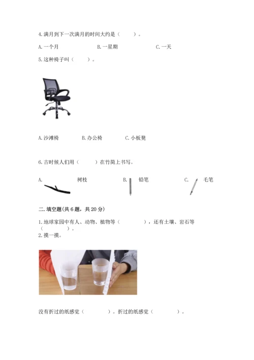 教科版二年级上册科学期末测试卷【名师系列】.docx