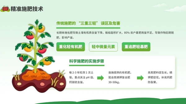 绿色卡通风现代农业种植技术PPT模板