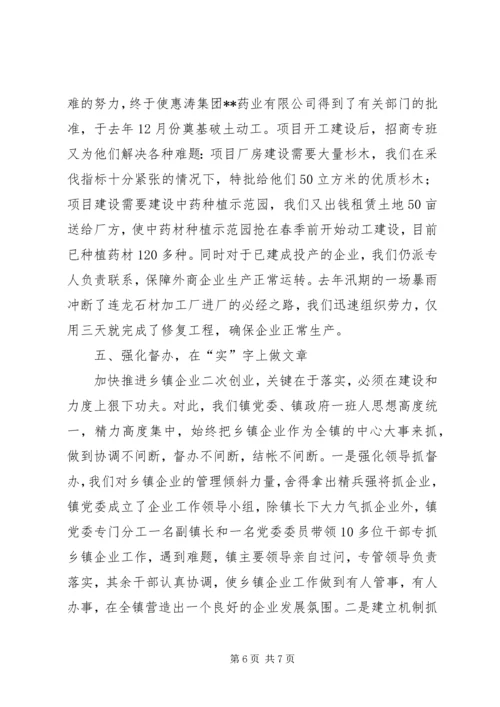 县乡镇企业会上的发言材料.docx