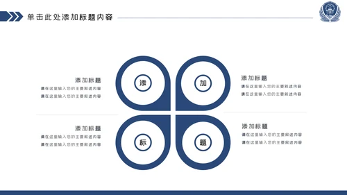 蓝色庄严大气公安警察工作汇报PPT模板