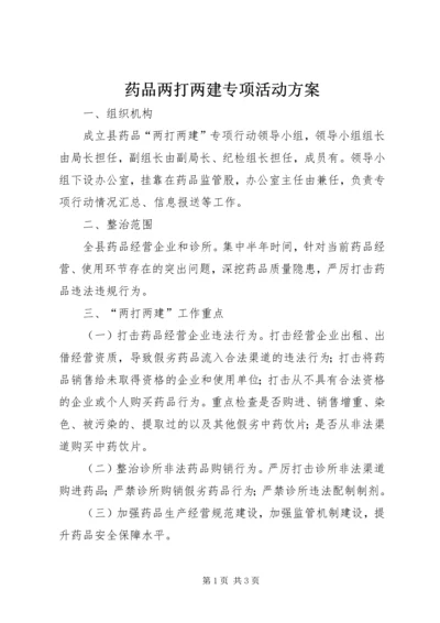 药品两打两建专项活动方案.docx