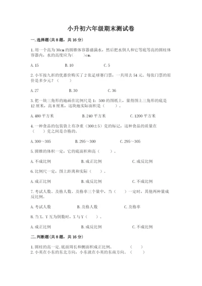 小升初六年级期末测试卷（能力提升）word版.docx