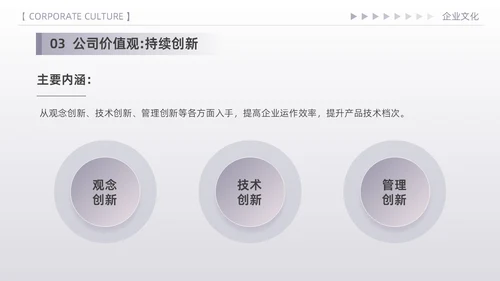 紫色简约高端商务风企业文化核心价值观宣传员工培训PPT模板