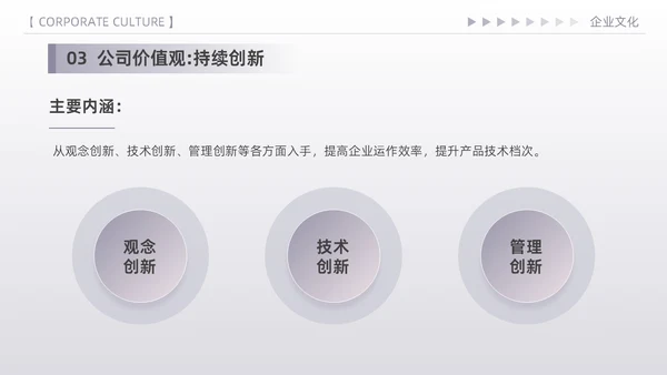 紫色简约高端商务风企业文化核心价值观宣传员工培训PPT模板