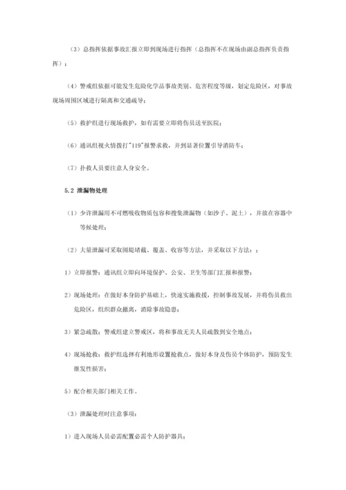 危化品应急专题预案.docx