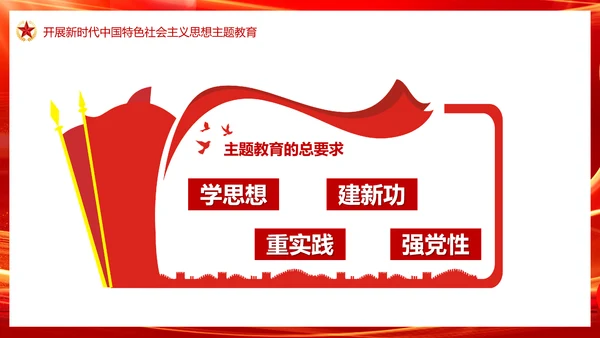 中国特色社会主义思想主题教育PPT模板