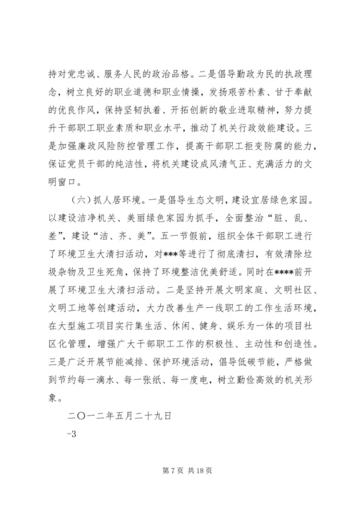 城乡环境综合治理“进机关”活动工作自查报告.docx