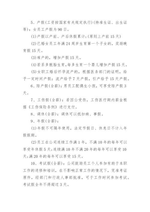 员工日常考勤管理制度.docx