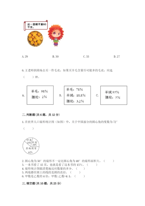 2022六年级上册数学期末测试卷（真题汇编）.docx