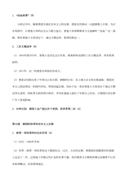 2023年上海高中历史第四分册知识点整理.docx