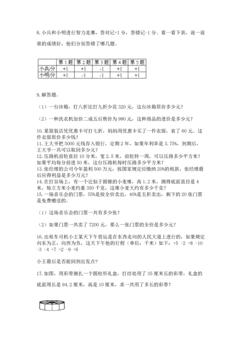 六年级小升初数学应用题50道【突破训练】.docx