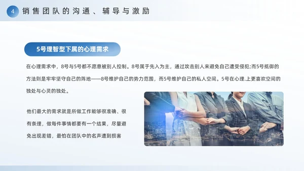 蓝色励志风销售团队建设与管理PPT模板