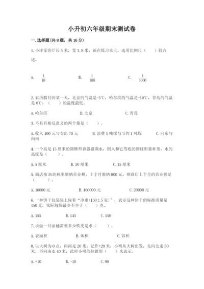 小升初六年级期末测试卷（考点梳理）.docx