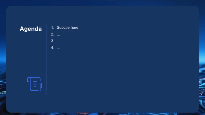 蓝色科技风企业新服务上线发布汇报PPT主题