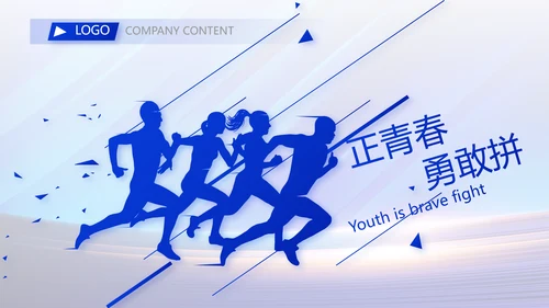蓝色大气项目进度汇报介绍工作总结PPT