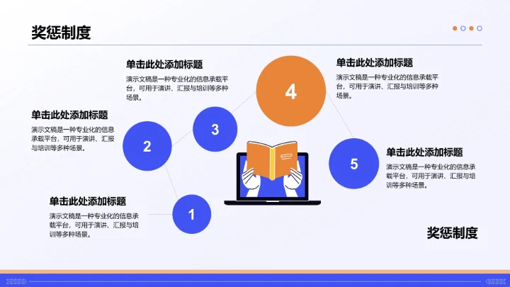 蓝色插画风新员工入职培训PPT