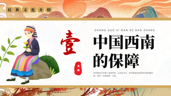 走进布依族文化通用PPT模板