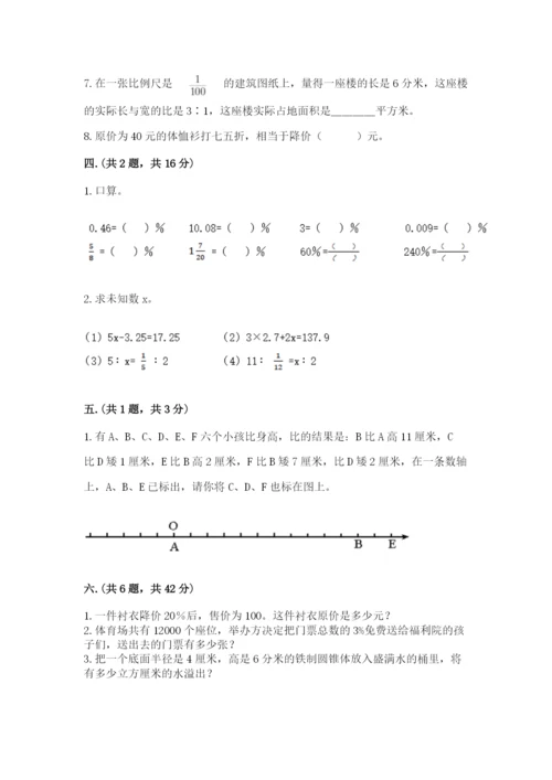 苏教版小升初数学模拟试卷最新.docx