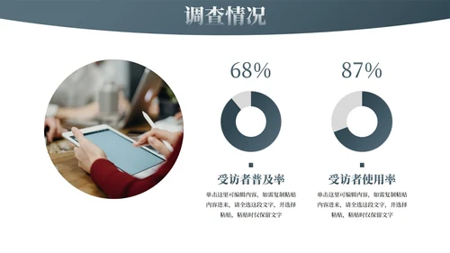 现代简约几何高级感学术论文毕业答辩PPT模板