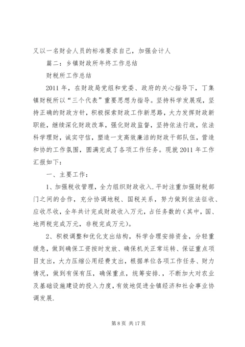 乡镇财政所年终总结.docx