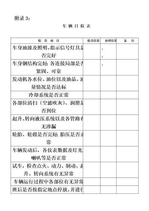 最新厂内运输车辆使用管理规定