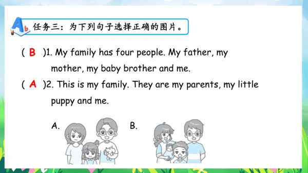 Unit 6 Meet my family 复习课件（单词+句型+语法+语音+阅读指导）（共100张