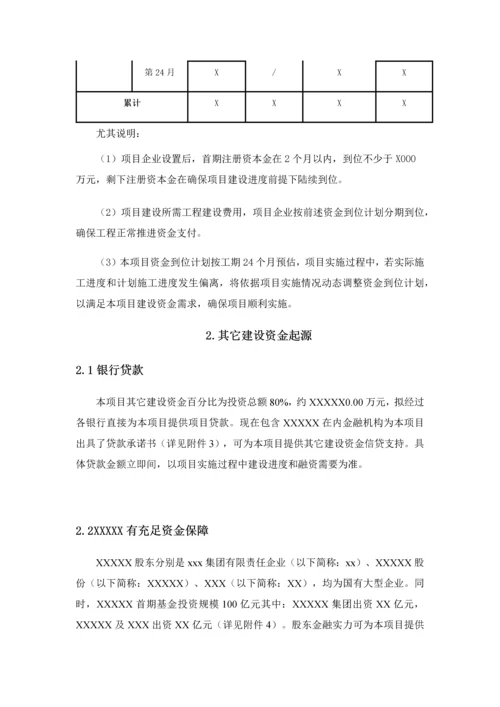 PPP综合项目资金筹措专项方案融资专项方案.docx