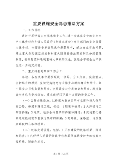 重要设施安全隐患排除方案.docx