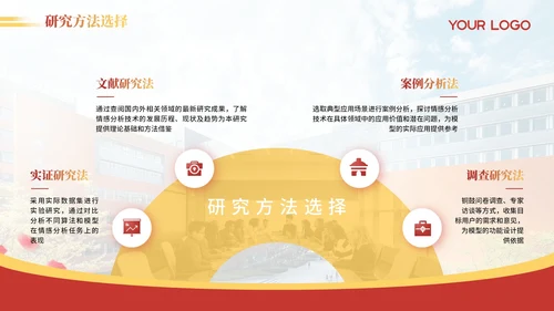 红色简约风毕业答辩PPT模版