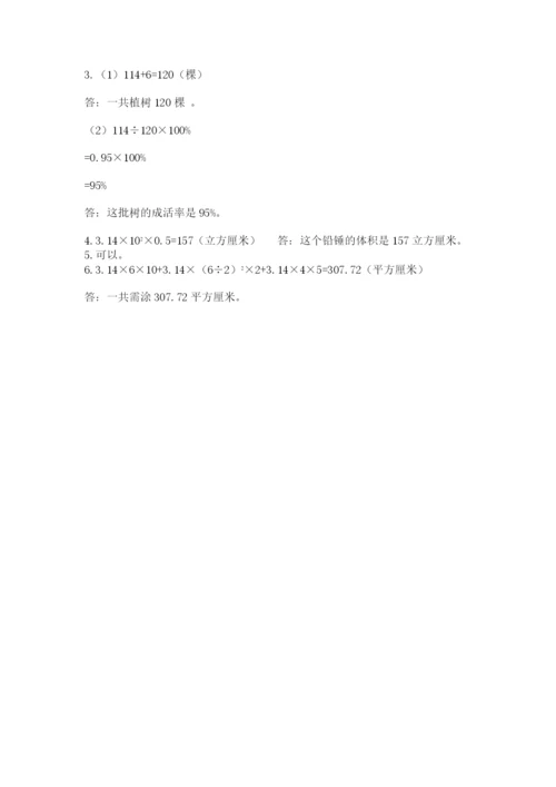 浙教版数学小升初模拟试卷及答案（典优）.docx