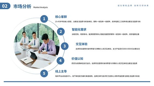 蓝色商务风商业项目计划书通用PPT模板