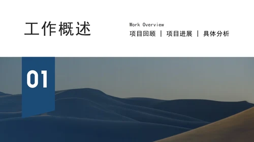 蓝色实景年度总结汇报ppt模板