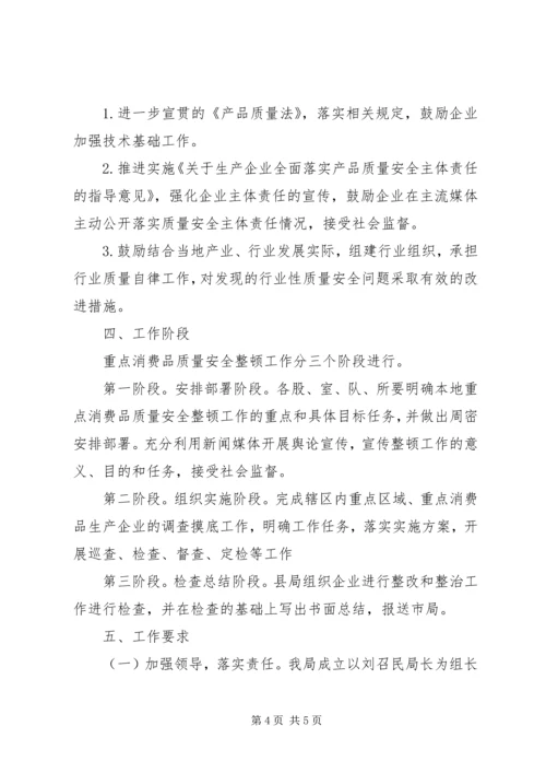 质监系统消费品整顿方案.docx
