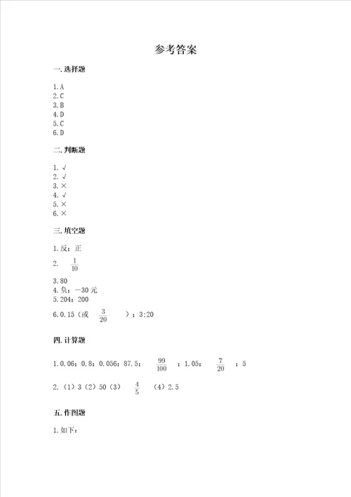 小学数学六年级下册期末测试卷及参考答案（名师推荐）