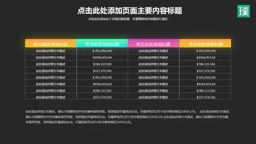 流行色彩商务年度工作总结汇报通用PPT模板