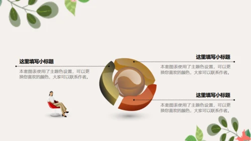 暖色调文艺商务通用PPT模板