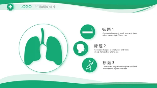 大气医疗公司宣传工作总结汇报PPT