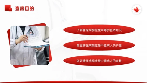 红色简约酮症酸中毒护理查房PPT模板宣传PPT动态PPT