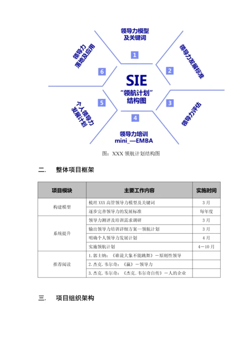 领航计划—XX高层领导力提升项目方案.docx