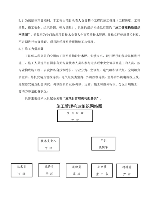 多联机安装综合施工专题方案.docx