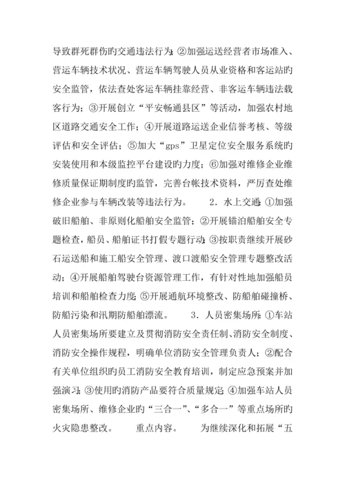 县交通运输安全生产治理行动工作方案.docx