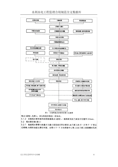 灯泡贯流式水轮发电机组安装工艺标准规范标准导则