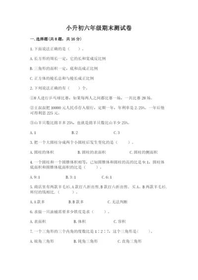 小升初六年级期末测试卷完整版.docx