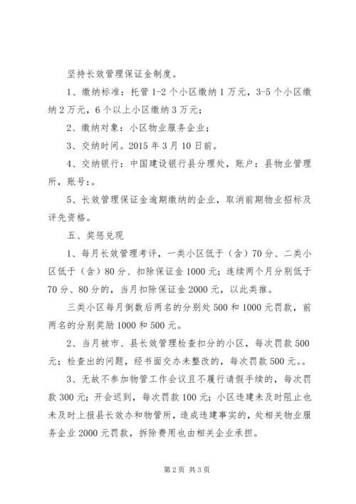 住宅小区长效管理工作意见 (2).docx