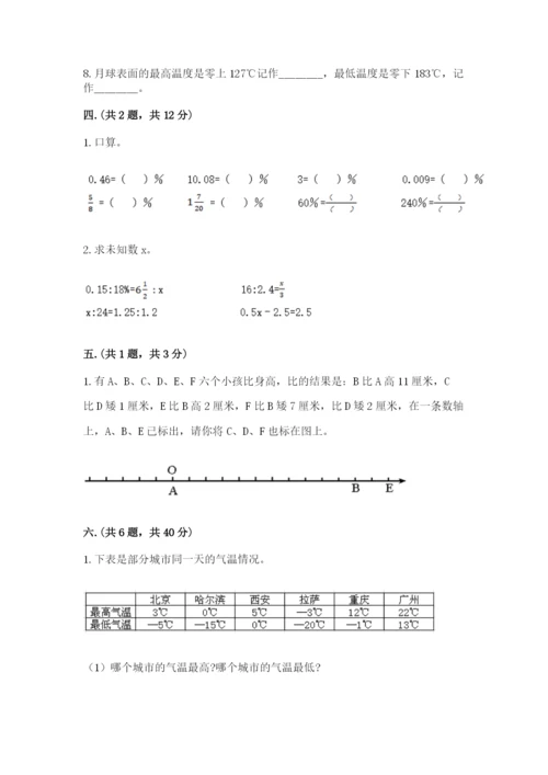 青岛版数学小升初模拟试卷精选.docx