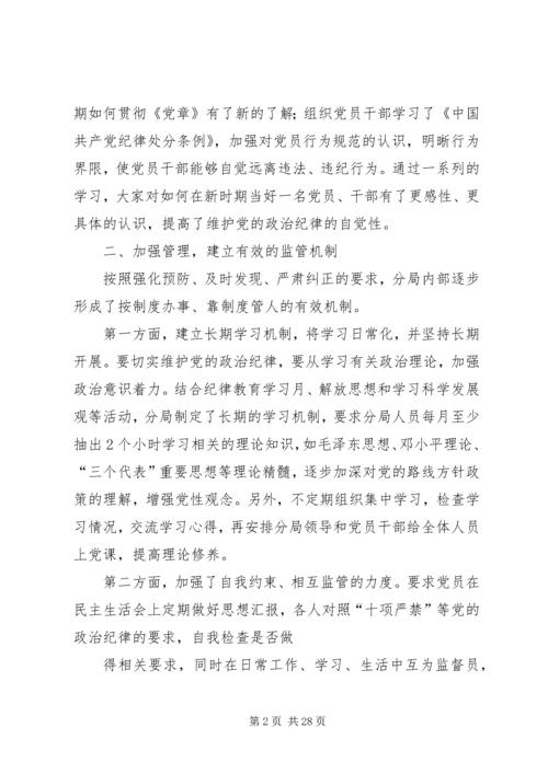 第一篇：政治纪律自查报告.docx