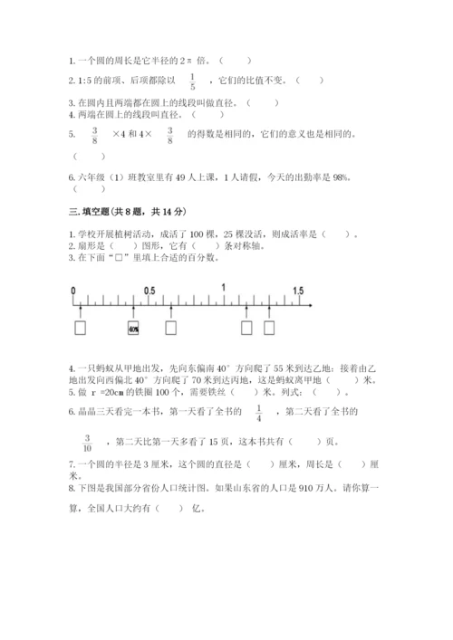 人教版六年级上册数学期末测试卷含答案（能力提升）.docx