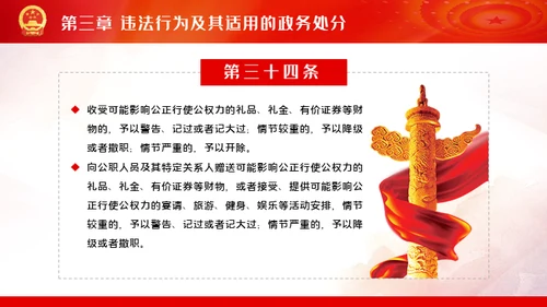 公职人员处分法通用PPT模板