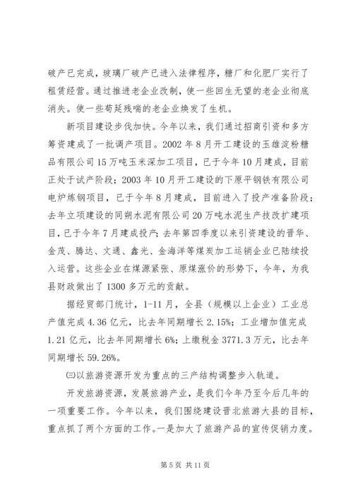 政府发展情况报告.docx